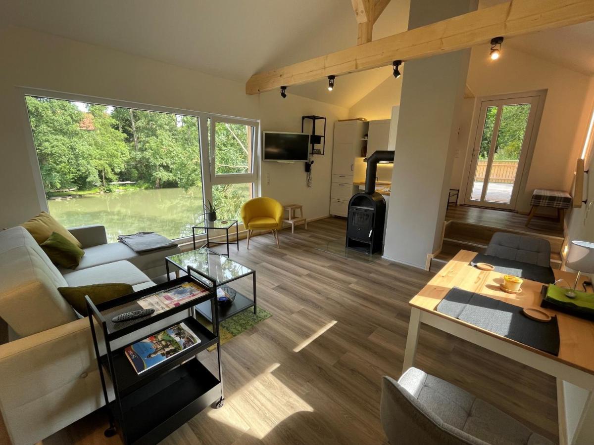Ferienwohnung Panorama Teichblick Heldritt Exterior foto